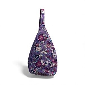 Vera Bradley Floral Purple Crossbody Sling Bag